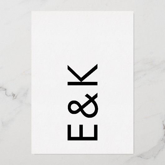 Zijdelingse wonden Onyx Weddenschap REAL GOLD Foil Folie Uitnodiging (Achterkant)