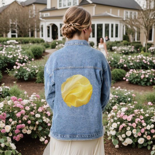 Zijden Glans Denim Jacket (Huwelijk Achterkant)