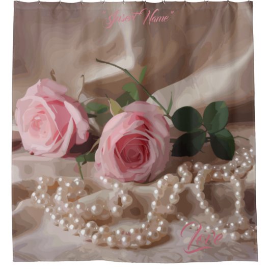 Zijden Roos Gordijn (Voorkant)