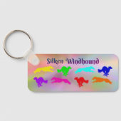 Zijden Windhound Sleutelhanger (Achterkant)