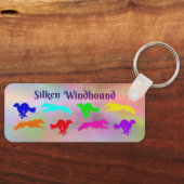 Zijden Windhound Sleutelhanger (Voorkant)