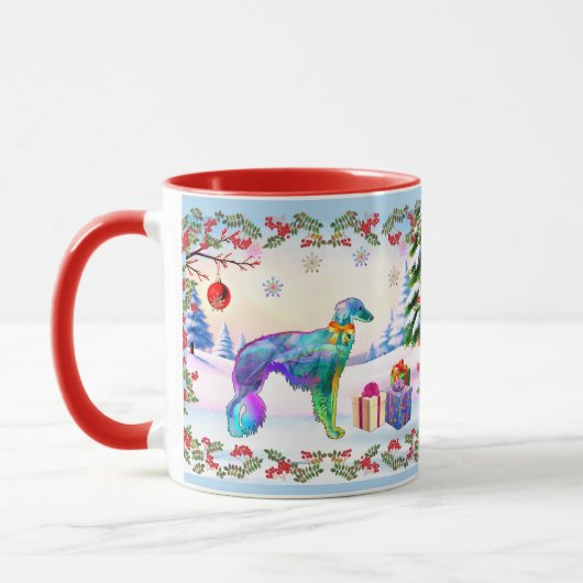 Zijden Windhound X-mas Mok (Links)