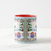 Zijden Windhound X-mas Mok (Midden)