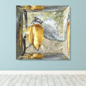 Zijdenpluizen Peulen - Spiegeldoos Canvas Afdruk (Insitu (Houten vloer))