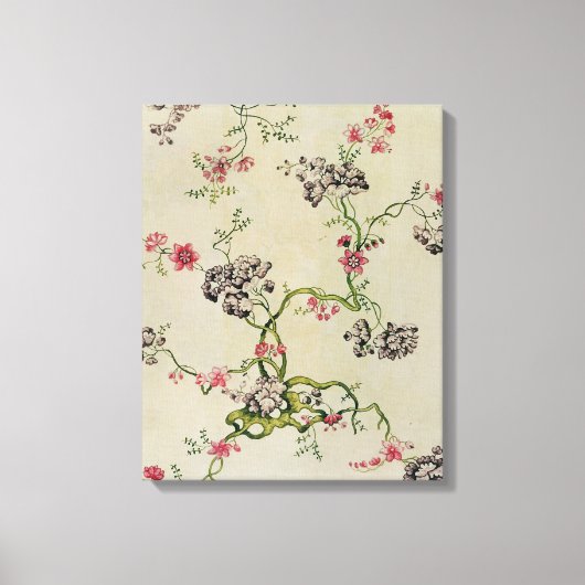 Zijdeontwerp van Anna Maria Garthwaite, 1740 Canvas Afdruk (Voorkant)