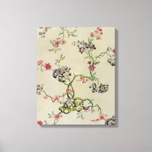 Zijdeontwerp van Anna Maria Garthwaite, 1740 Canvas Afdruk