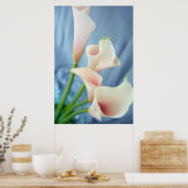 Zijdeparade White Calla Lily Fotografie Posters (Keuken)