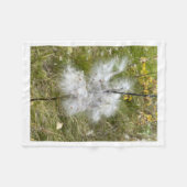 Zijdeplant | Vlinder | Fleece Deken (Voorkant (Horizontaal))