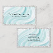 Zijdermateriaal | Sparkle | Glitter Visitekaartje (Voorkant / Achterkant)