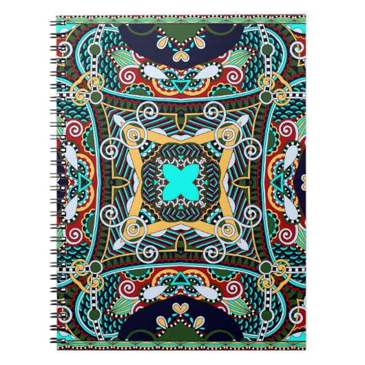 zijderupskarakter of vierkant voorontwerp van zijd notitieboek (Voorkant)