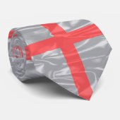 Zijdervlag van Engeland en Saint George Stropdas (Opgerold)