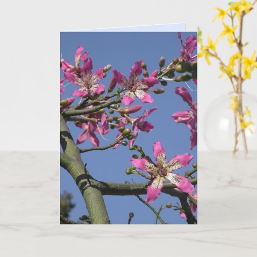 Zijderzijde Kaart (Gele Bloem)