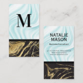 Zijderzijde | Monogram | Marmer Visitekaartje