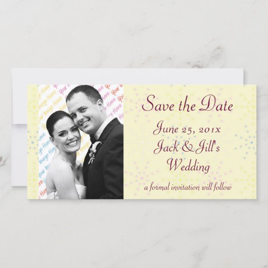 Zijdetonen Crème Bewaar de Datum Save The Date (Voorkant)