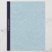 Zijdevernis | Ontvanger divider | Blauwe Floral (Achterkant)