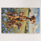 Zijdewindhond Korenbloemwei Kunst Legpuzzel (Horizontaal)