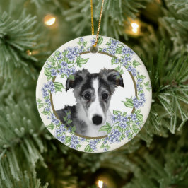 Zijdewindhond Puppy  Keramisch Ornament