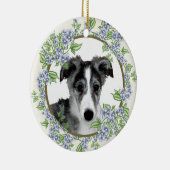 Zijdewindhond Puppy Keramisch Ornament (Rechts)