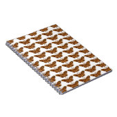 Zijdewolspinner Levenscyclus Silhouet Notitieboek (Rechterzijde)