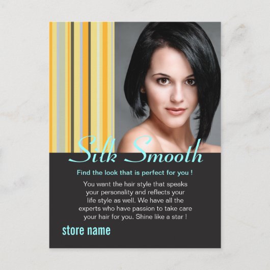 Zijdezacht haar briefkaart (Voorkant)