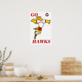 ZijHawk Volleyball Mascot Poster (Keuken)