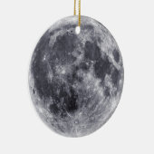 Zijkant aarde en verafgelegen kant van moonversier keramisch ornament (Rechts)