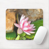 Zijkant Uitzicht van een waterlelie Muismat (Met muis)