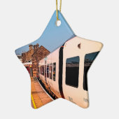 Zijkant van de trein keramisch ornament (Links)