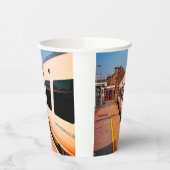 Zijkant van de trein papieren bekers (Links)