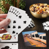 Zijkant van de trein pokerkaarten (Insitu)