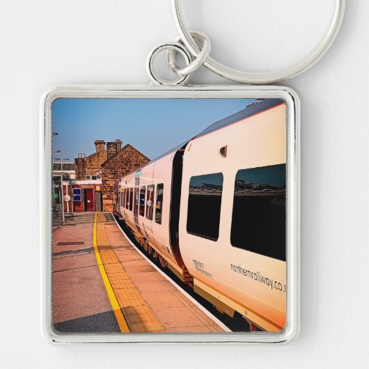 Zijkant van de trein sleutelhanger (Voorkant)