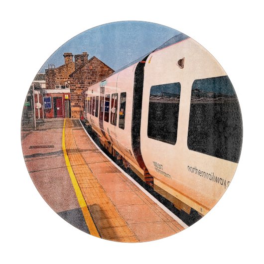 Zijkant van een trein snijplank (Voorkant)