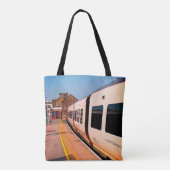 Zijkant van een trein tote bag (Achterkant)