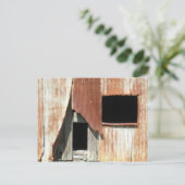 Zijkant van het oude raam van het Barn-gebouw Robu Briefkaart (Staand voorkant)