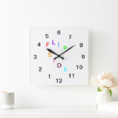 Zijkvergrendeling omdraaien vierkante klok (Huis)