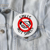 Zijlen niet Schaduwen Geen handschudden Ronde Button 4,0 Cm (In situ)