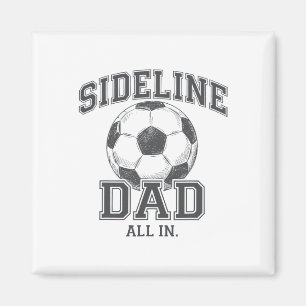 Zijlijn Papa Familie Overeenkomende Voetbal Papa S Magneet