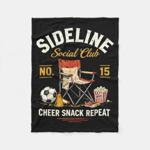 Zijlijn Sociale Club Cheer Snack Herhaal Soccer Mo Fleece Deken