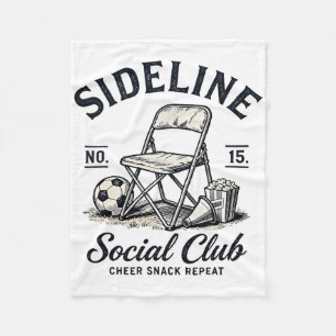 Zijlijn Sociale Club Cheer Snack Herhaal Voetbal M Fleece Deken