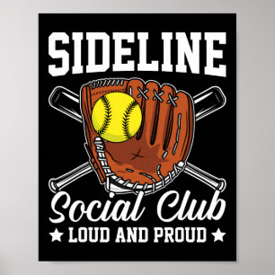 Zijlijn Sociale Club Luid En Trots Retro Moeder Mo Poster
