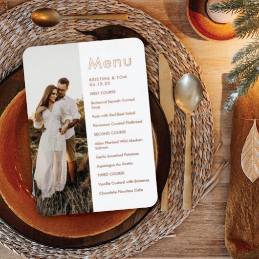 Zijmenu Echt Folie Uitnodiging