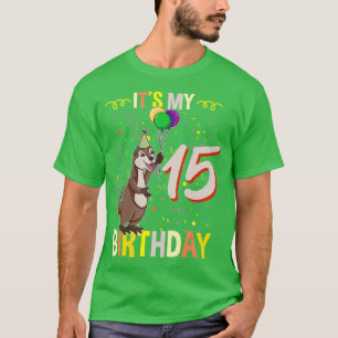 Zijn 15e verjaardag Zee Otter T-shirt