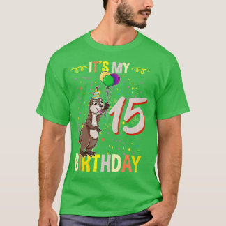 Zijn 15e verjaardag Zee Otter T-shirt