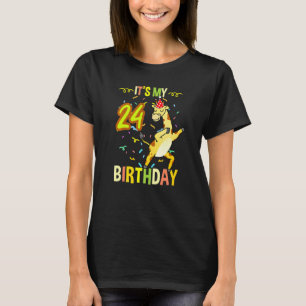 Zijn 24e verjaardag Giraffe Dabbing T-shirt