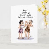 Zijn 50e verjaardag Wenskaart Kaart (Gele Bloem)