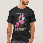 Zijn 60e verjaardag Flamingo T-shirt (Voorkant)