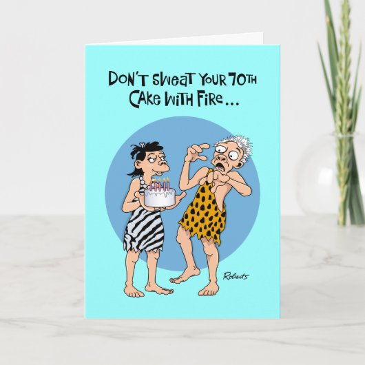 Zijn 70e verjaardag Kaart (Voorkant)