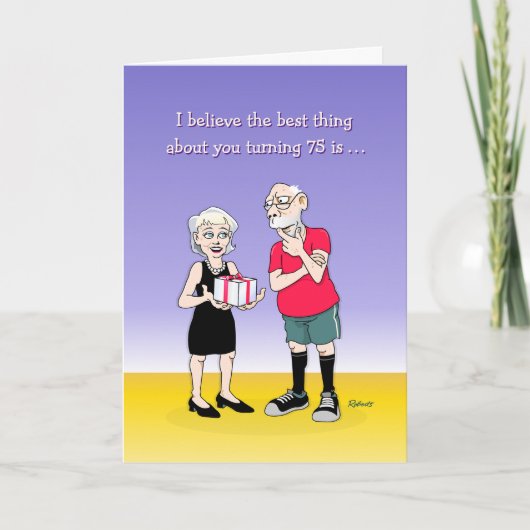 Zijn 75ste Kaart (Voorkant)