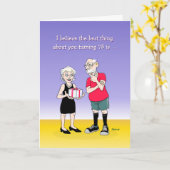 Zijn 75ste Kaart (Gele Bloem)