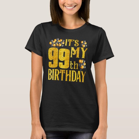 Zijn 99e verjaardag Happy 1923 T-shirt op de verja (Voorkant)